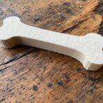 caadoog Osso in feltro, gioco per cani naturale e divertente Made in Italy